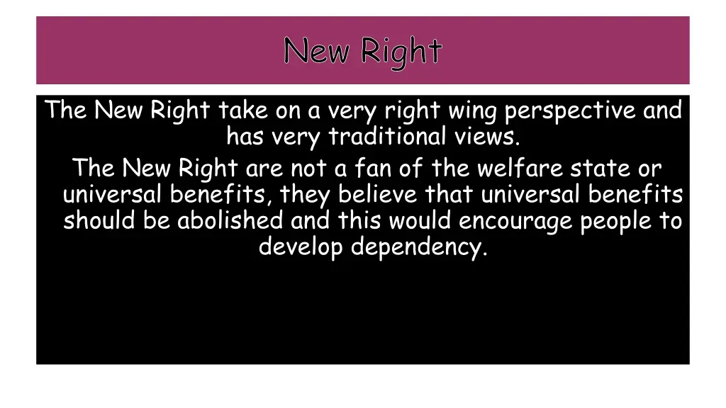 new right