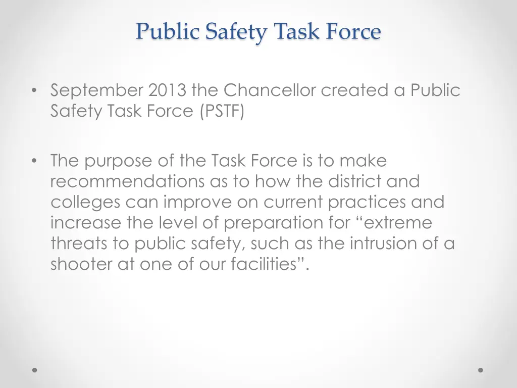 public safety task force