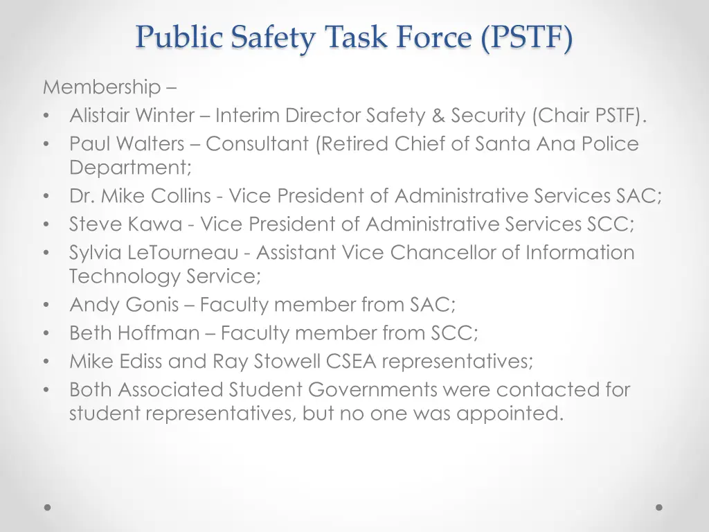 public safety task force pstf