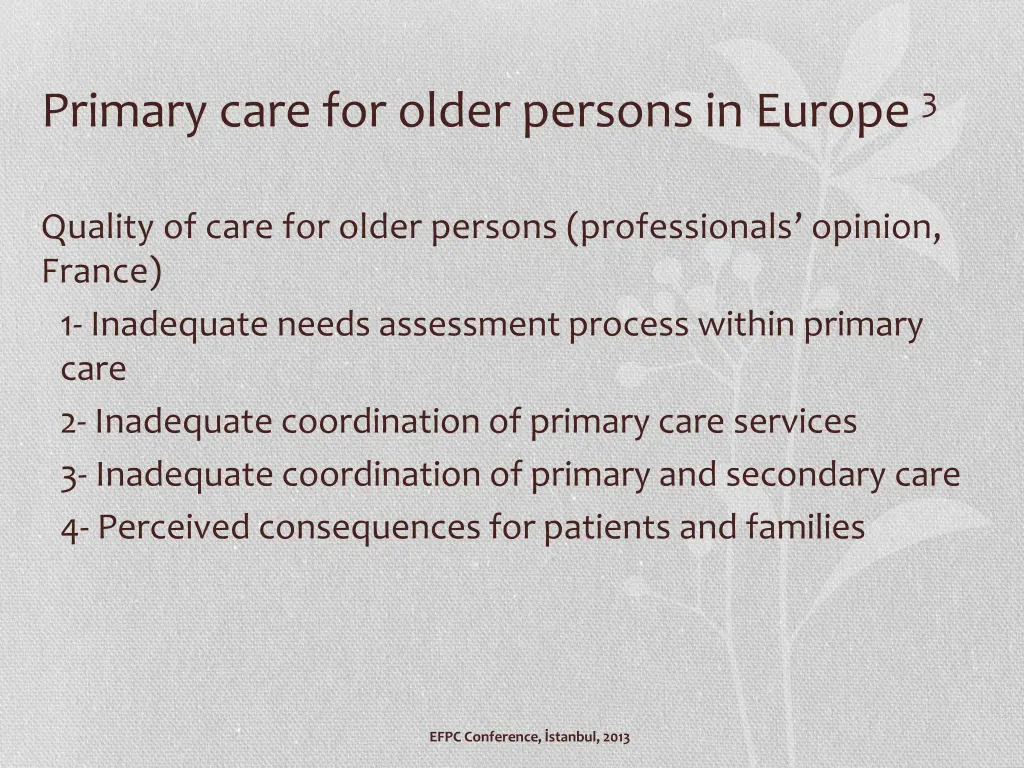 primary care for older persons in europe 3