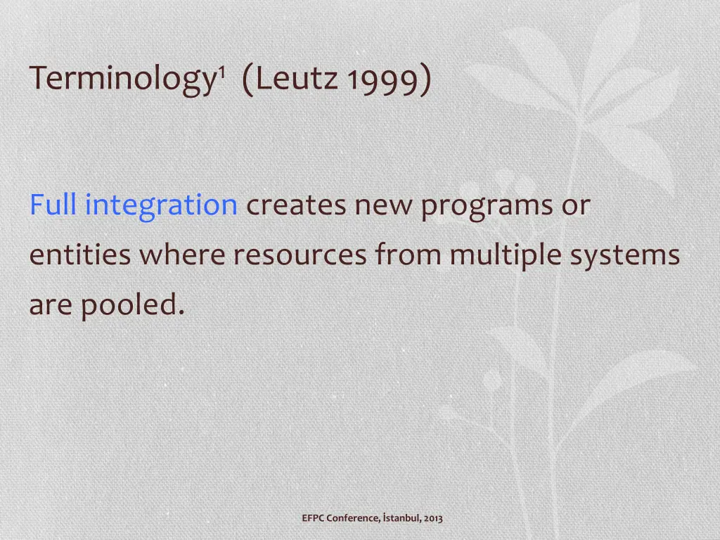 terminology 1 leutz 1999 1