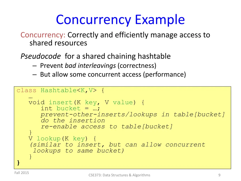 concurrency example concurrency correctly