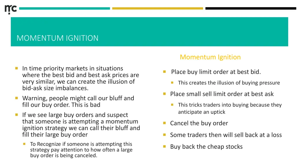 momentum ignition