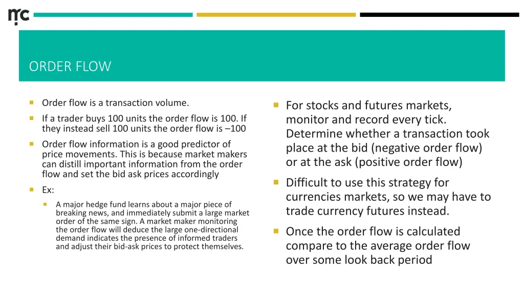 order flow
