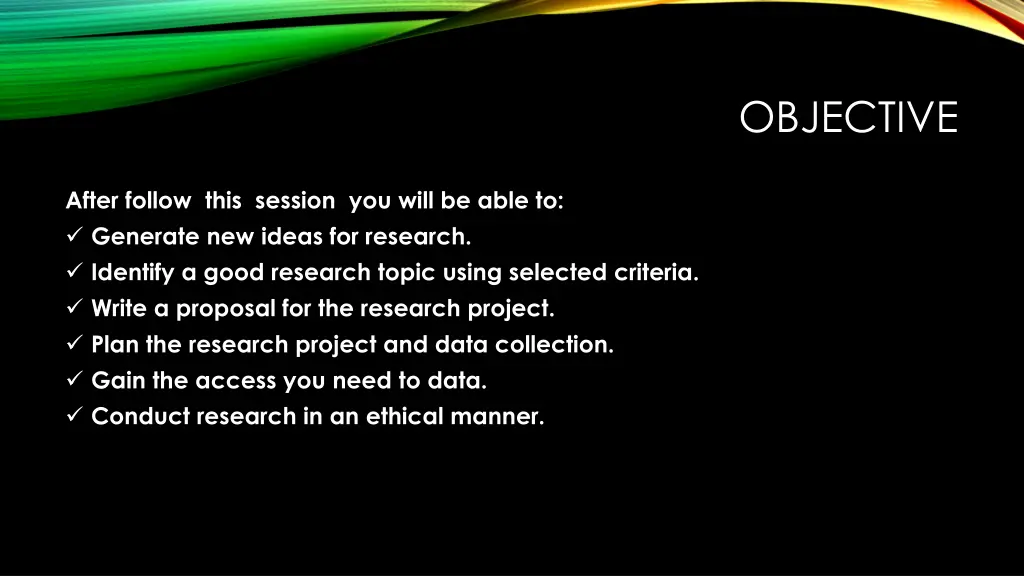 objective