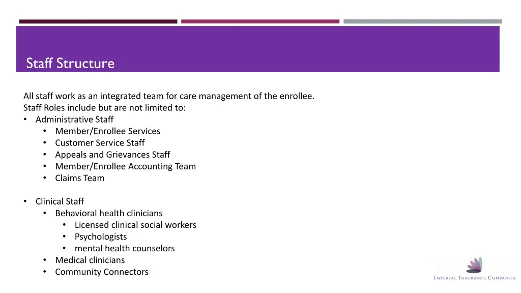 staff structure