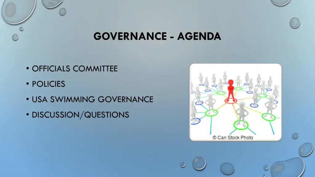 governance agenda