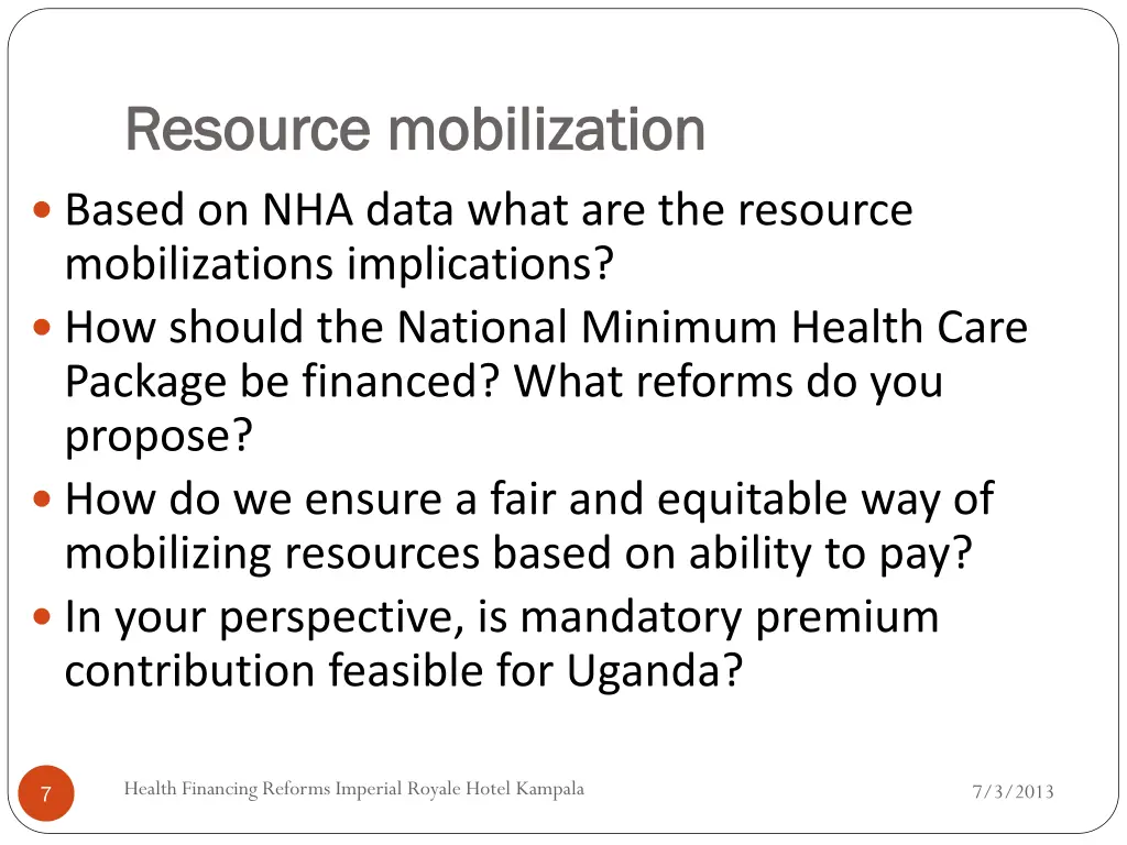 resource mobilization resource mobilization 1