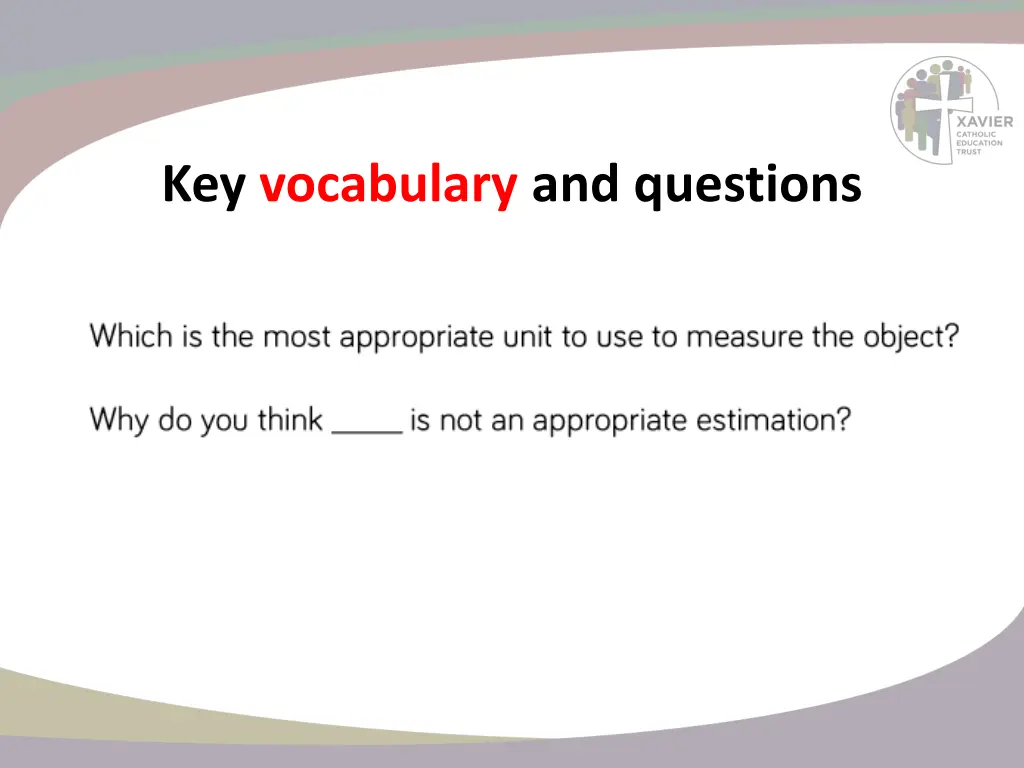 key vocabulary and questions