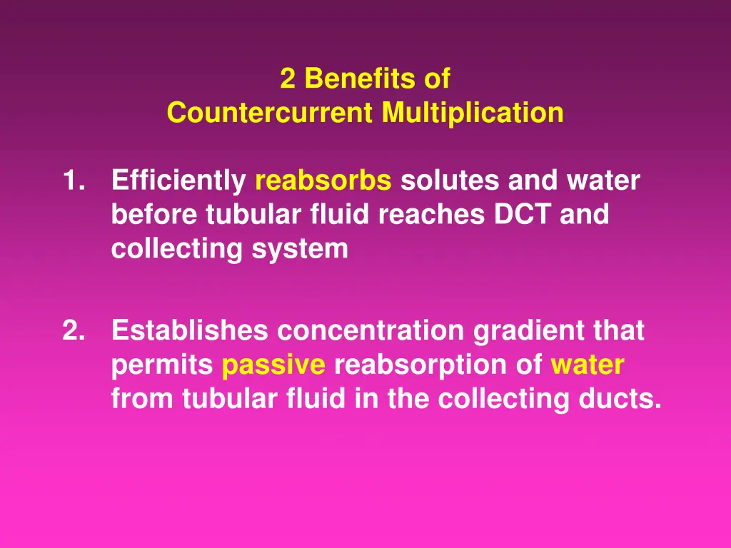2 benefits of