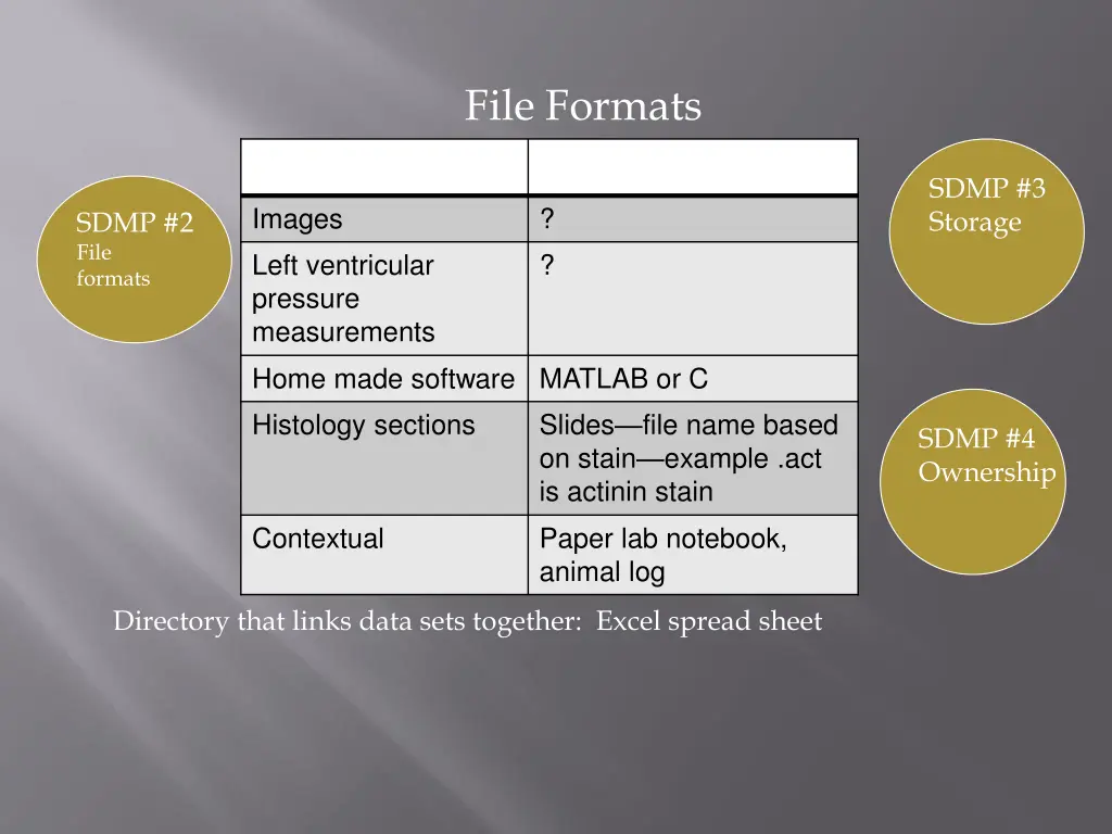 file formats