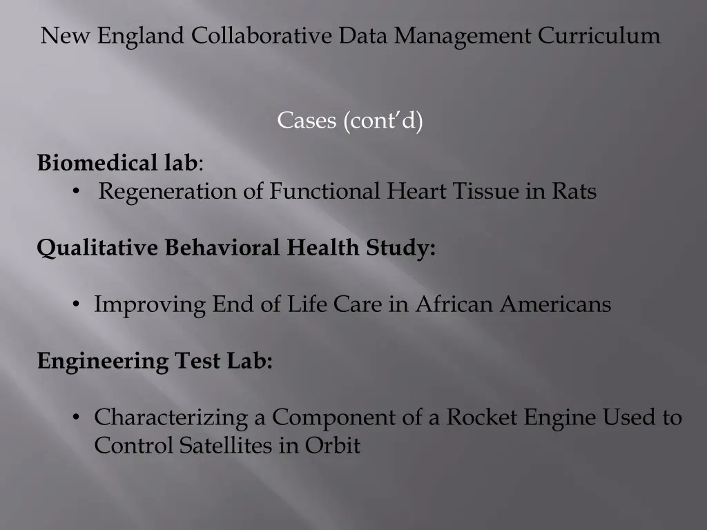new england collaborative data management 2