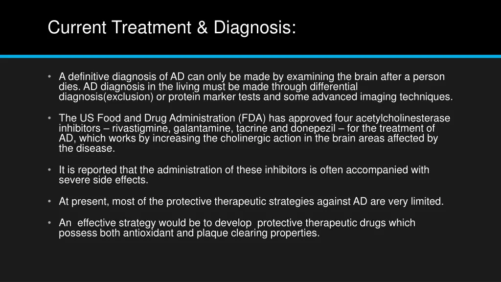 current treatment diagnosis