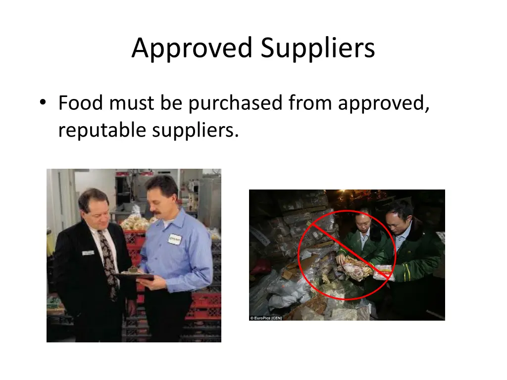 approved suppliers