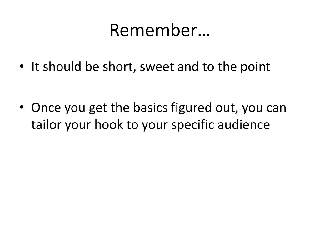 remember