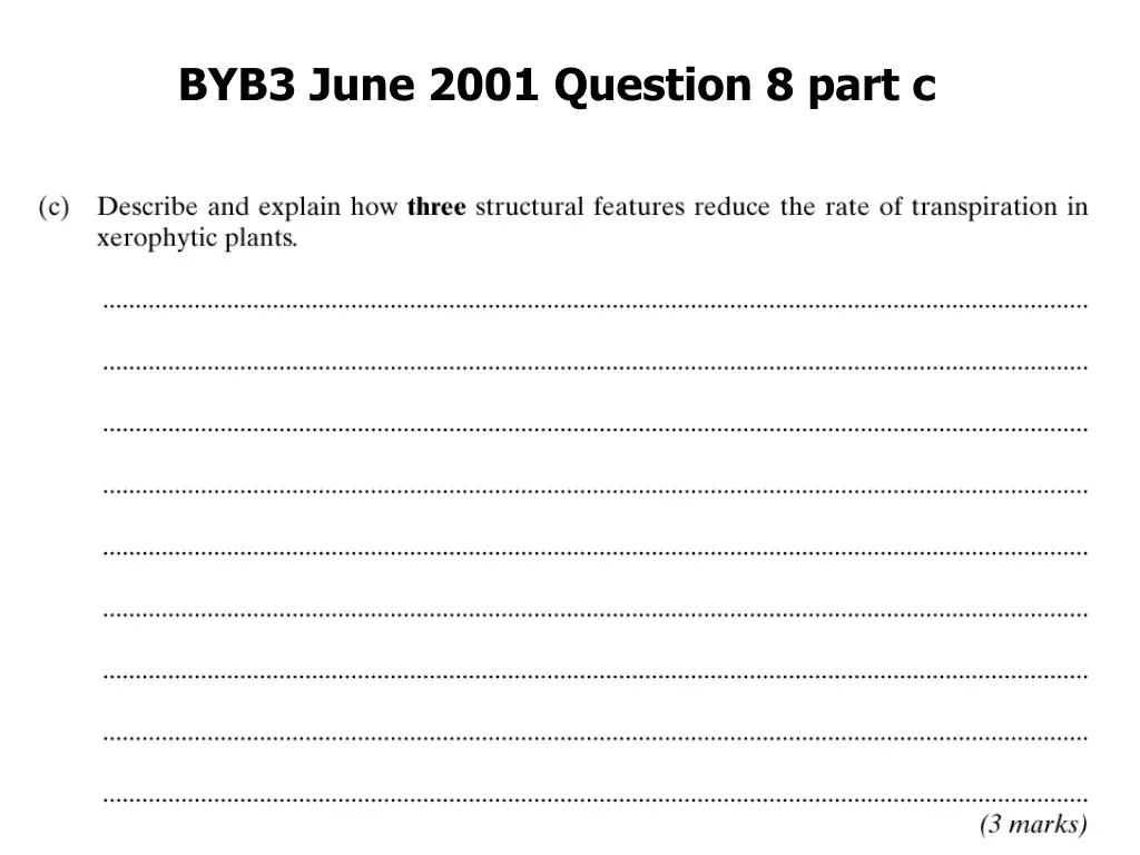 byb3 june 2001 question 8 part c
