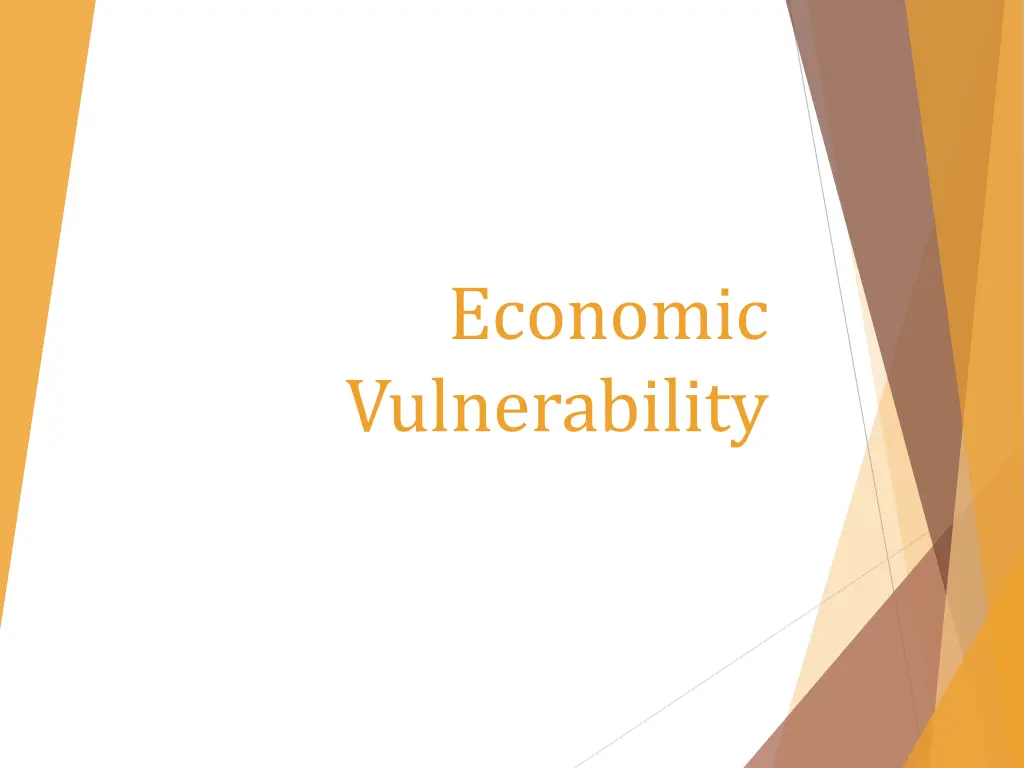 economic vulnerability