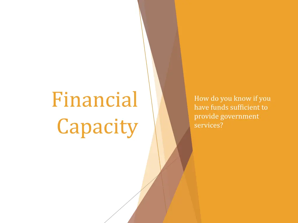financial capacity