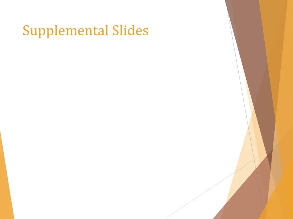 supplemental slides