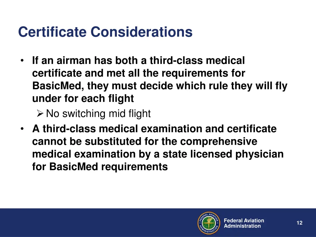 certificate considerations