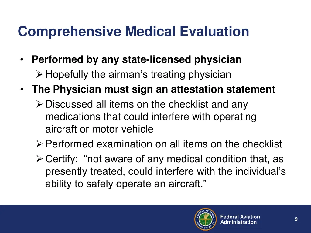 comprehensive medical evaluation