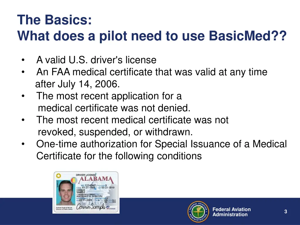 the basics what does a pilot need to use basicmed