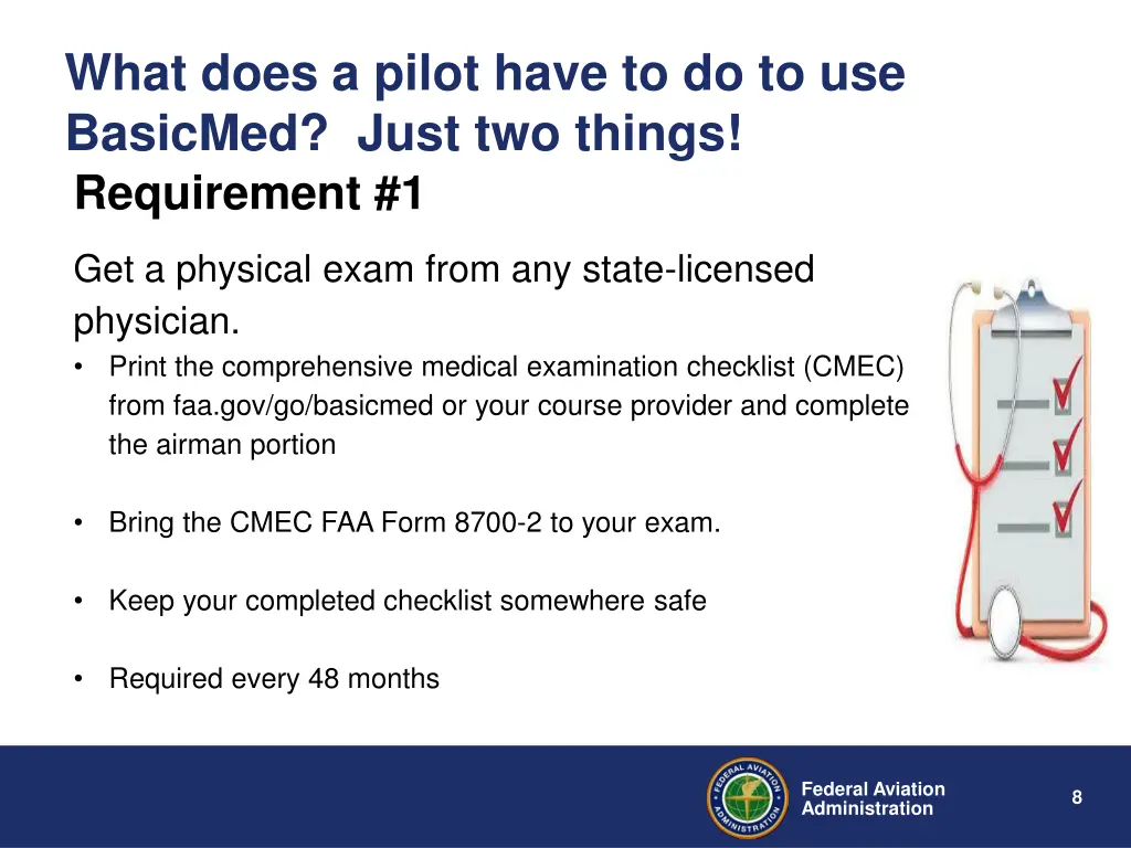 what does a pilot have to do to use basicmed just