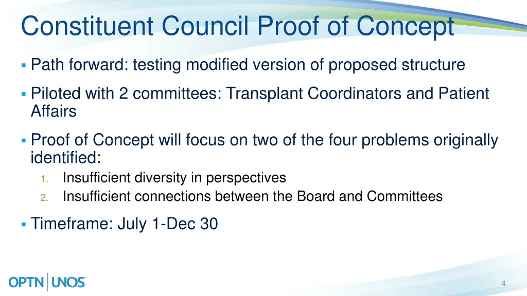 constituent council proof of concept