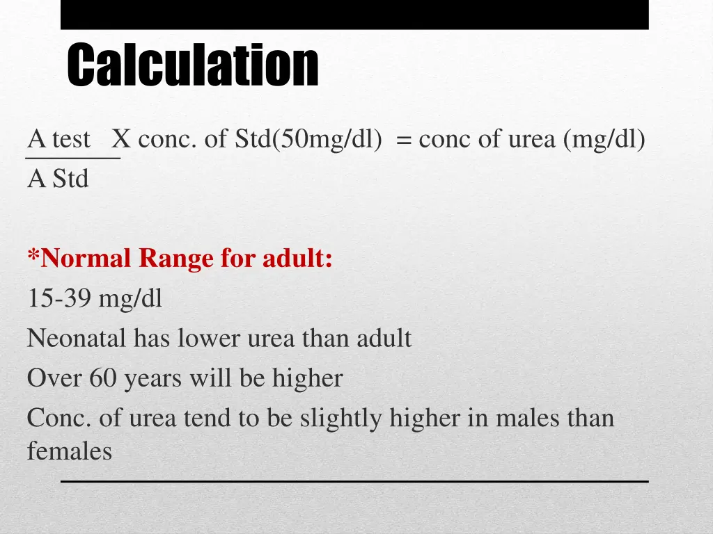 calculation