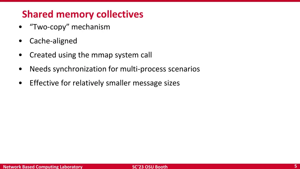 shared memory collectives
