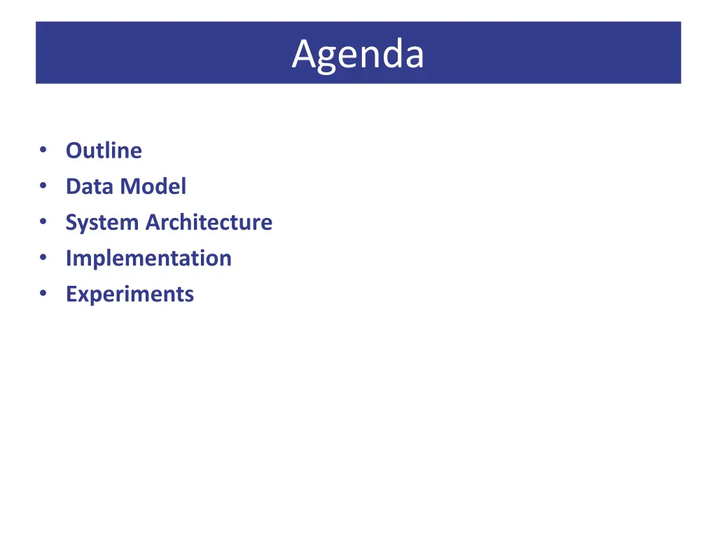 agenda