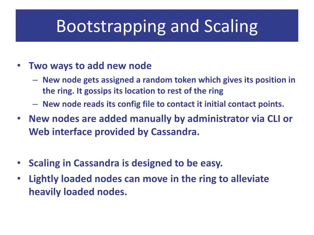 bootstrapping and scaling