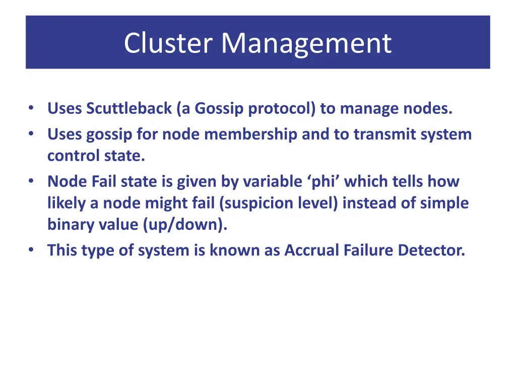 cluster management