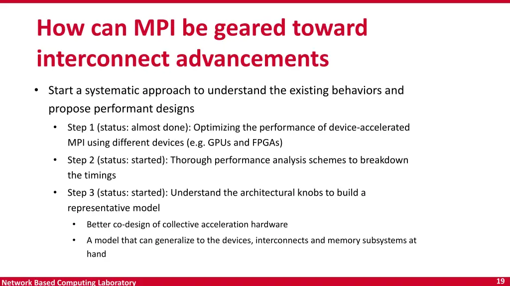 context how can mpi be geared toward interconnect