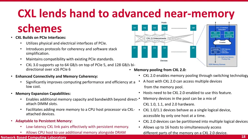 cxl lends hand to advanced near memory schemes