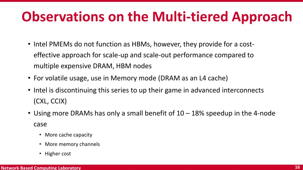 observations on the multi tiered approach