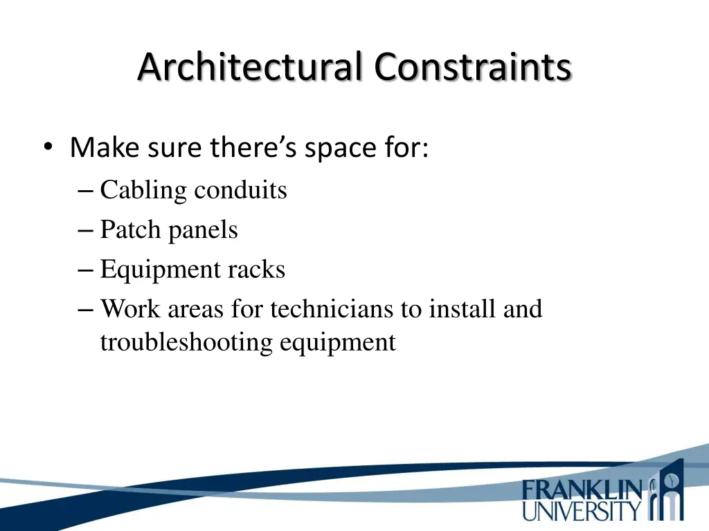 architectural constraints 1