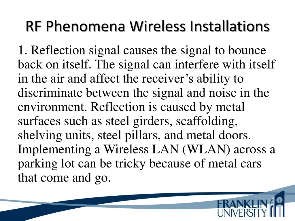rf phenomena wireless installations