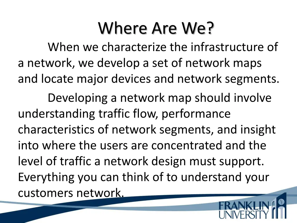 where are we when we characterize