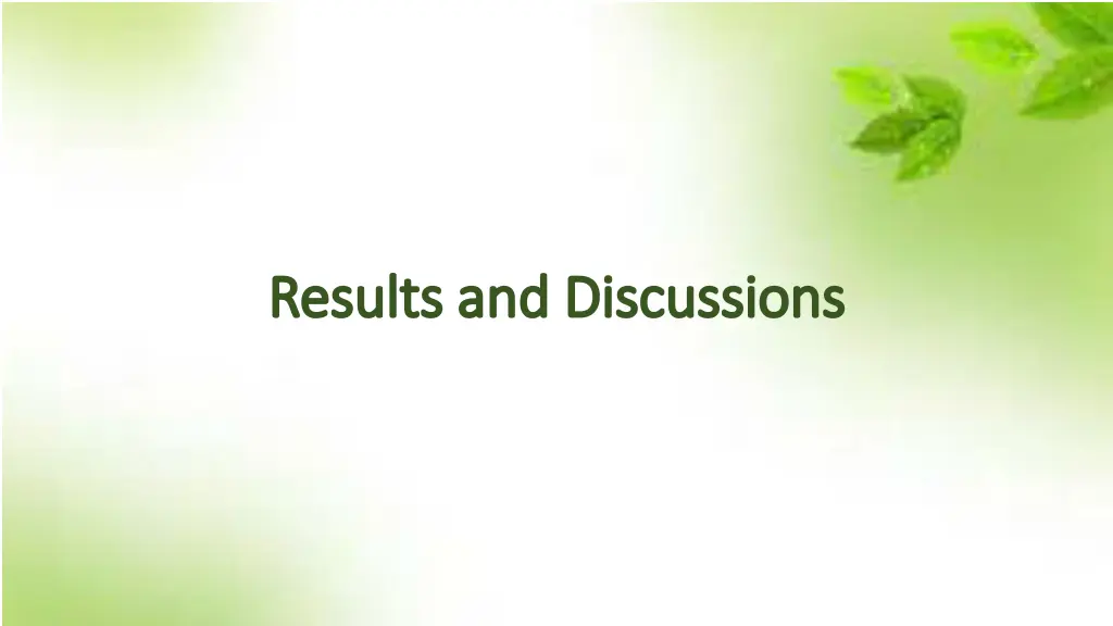 results and discussions results and discussions