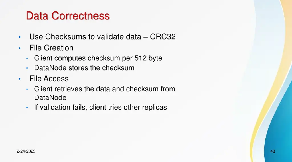 data correctness