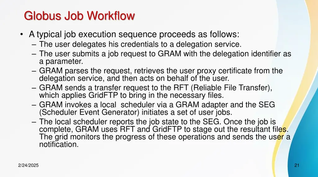 globus job workflow 1