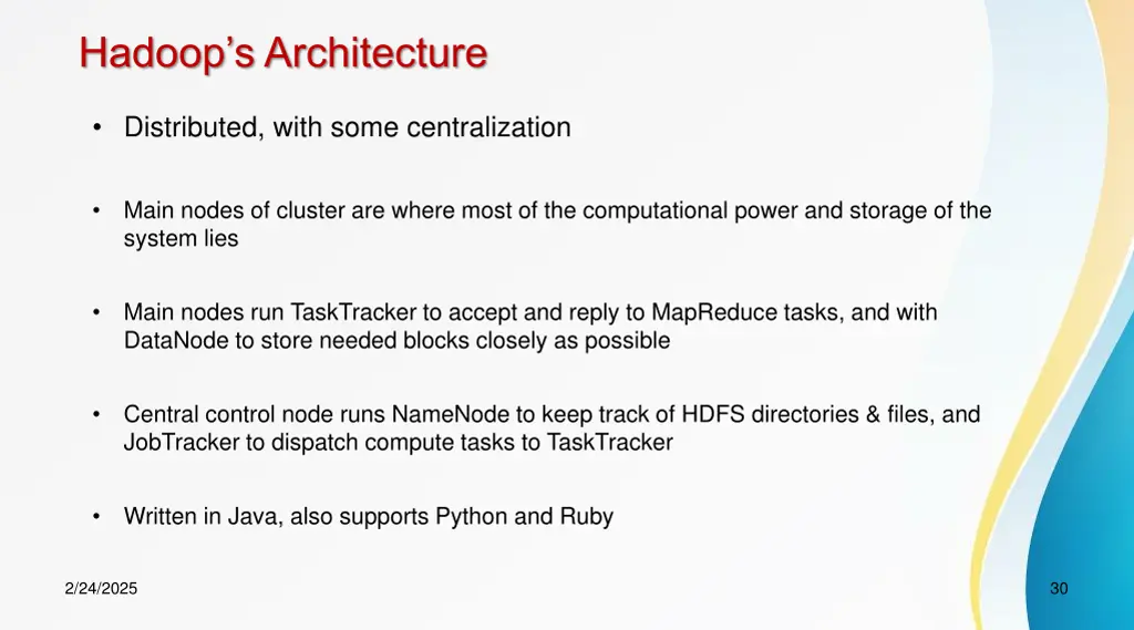 hadoop s architecture 1