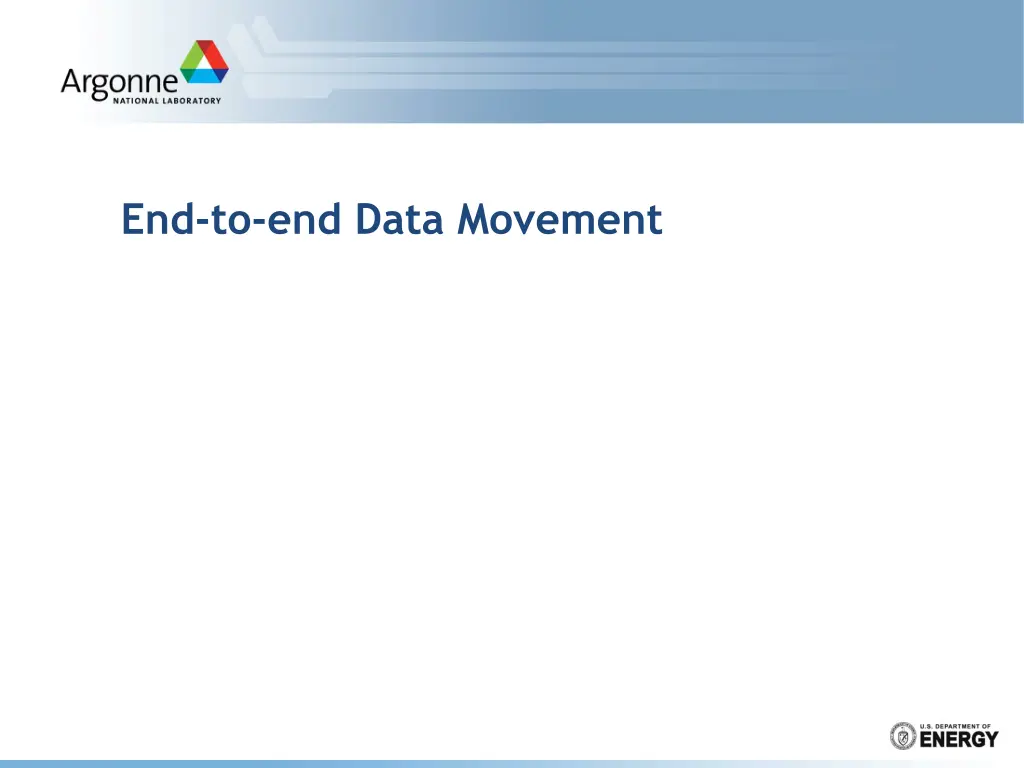 end to end data movement