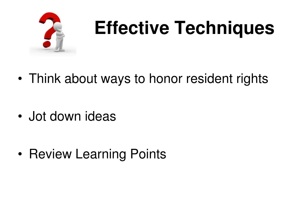 effective techniques