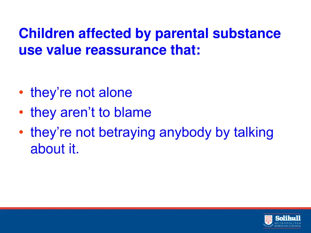children affected by parental substance use value