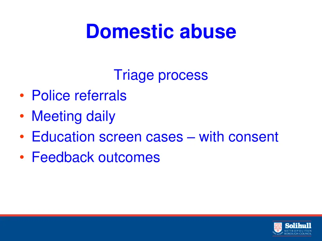 domestic abuse