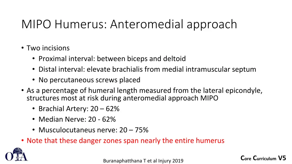 mipo humerus anteromedial approach