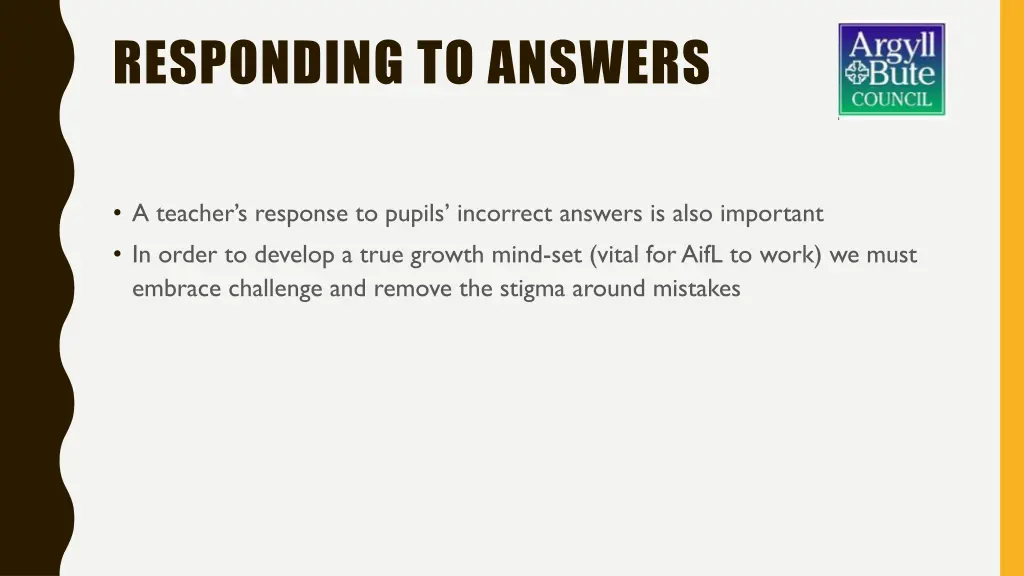 responding to answers
