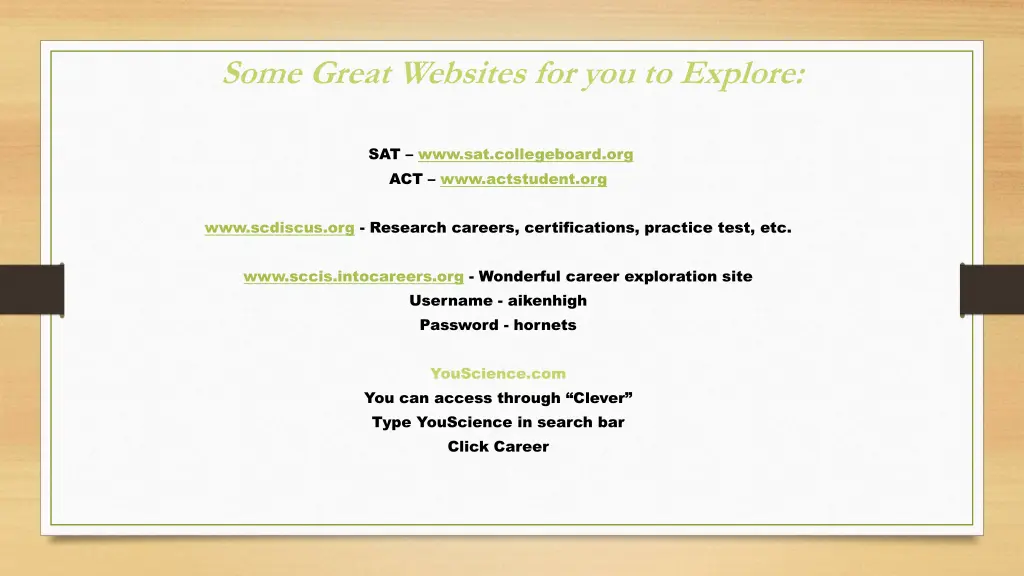 some great websites for you to explore